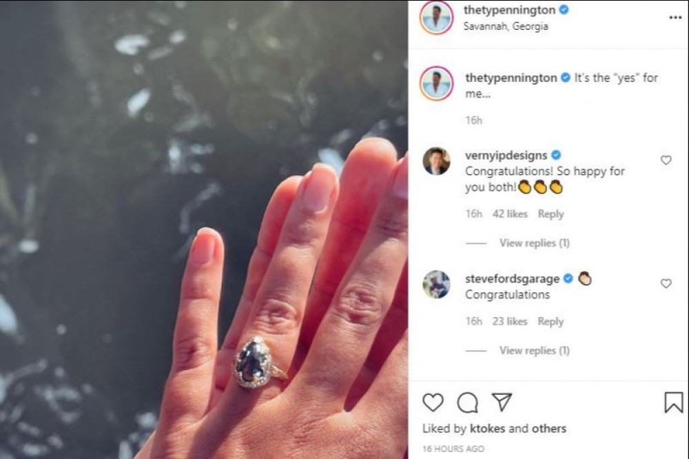 Ty Pennington and Kellee Merrell engaged (c) Instagram/Ty Pennington