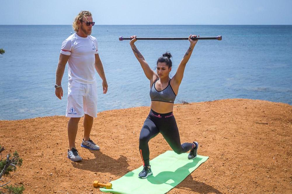 Vanessa White at No 1 Boot Camp in Ibiza. Picture by Max Lawless