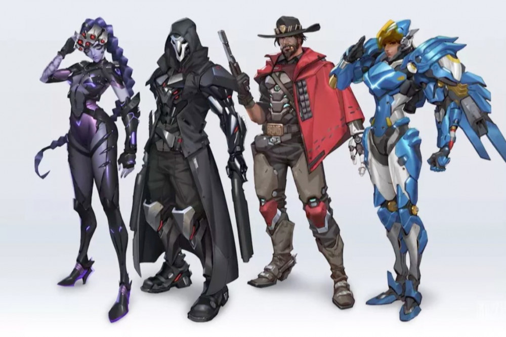 Widowmaker, Reaper, McCree, and Pharah for 'Overwatch 2'