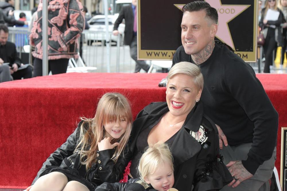 Willow, Jameson, Pink and Carey Hart 