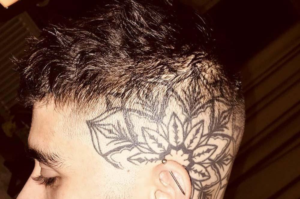 Zayn Malik head tattoo (c) Instagram 