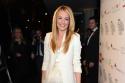 Cat Deeley works the feather trend skirt