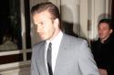 David Beckham wearing an on-trend grey suit