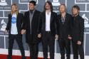 Chris Shiflett (far right) and the Foo Fighters