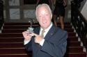Keith Chegwin with his Lifetime Achievement Award at the National Television Awards in 2012