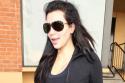 Kim Kardashian keeps it chic in an all-black workout outfit