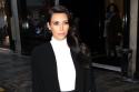 Kim Kardashian looks chic in her black trousers