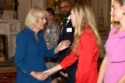 Queen Camilla and Carrie Johnson at the relaunch of the Wash Bags initiative