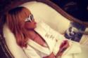 Rihanna looks chic in white Chanel
