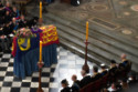 The coffin of Queen Elizabeth