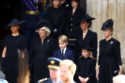 The royal family at the funeral