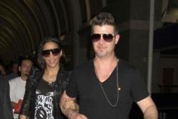 Robin Thicke and Paula Patton attend therapy session
