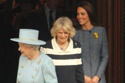 The Queen , Kate & Camilla On Royal Visit