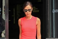 Victoria Beckham Exercises With Sons