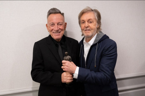 Bruce Springsteen and Sir Paul McCartney in London