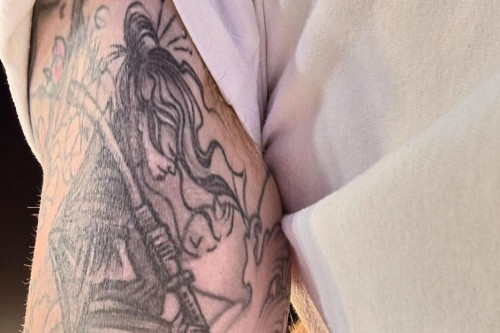 Ronan Keating has revealed his wife has a ‘challenge ahead’ – as he unveiled a new tattoo of a sword-wielding female warrior