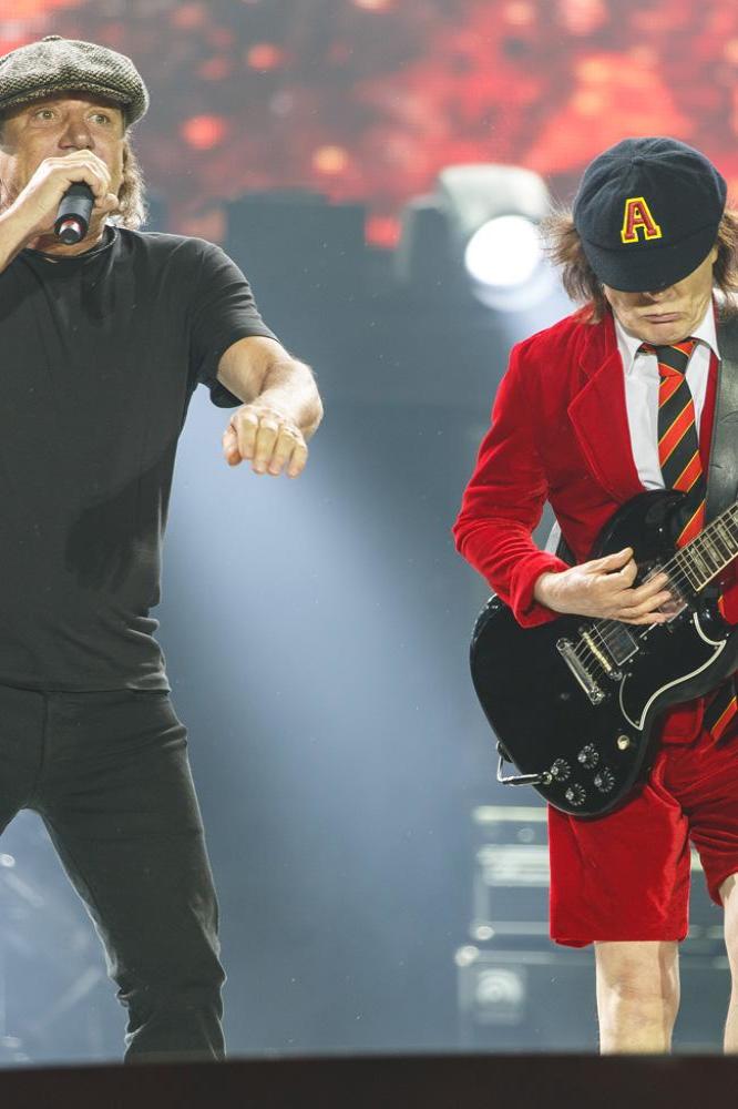 AC/DC on stage in 2015