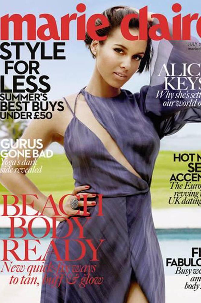 Alicia Keys on Marie Claire cover
