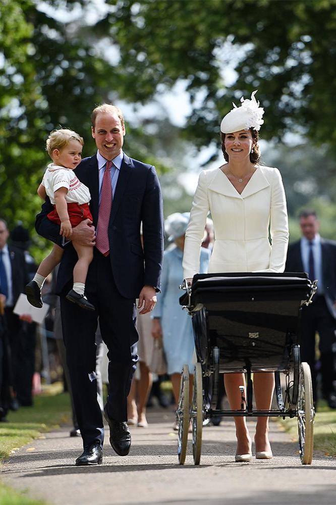 Britain's Duke and Duchess of Cambridge, Prince George and Princess Charlotte