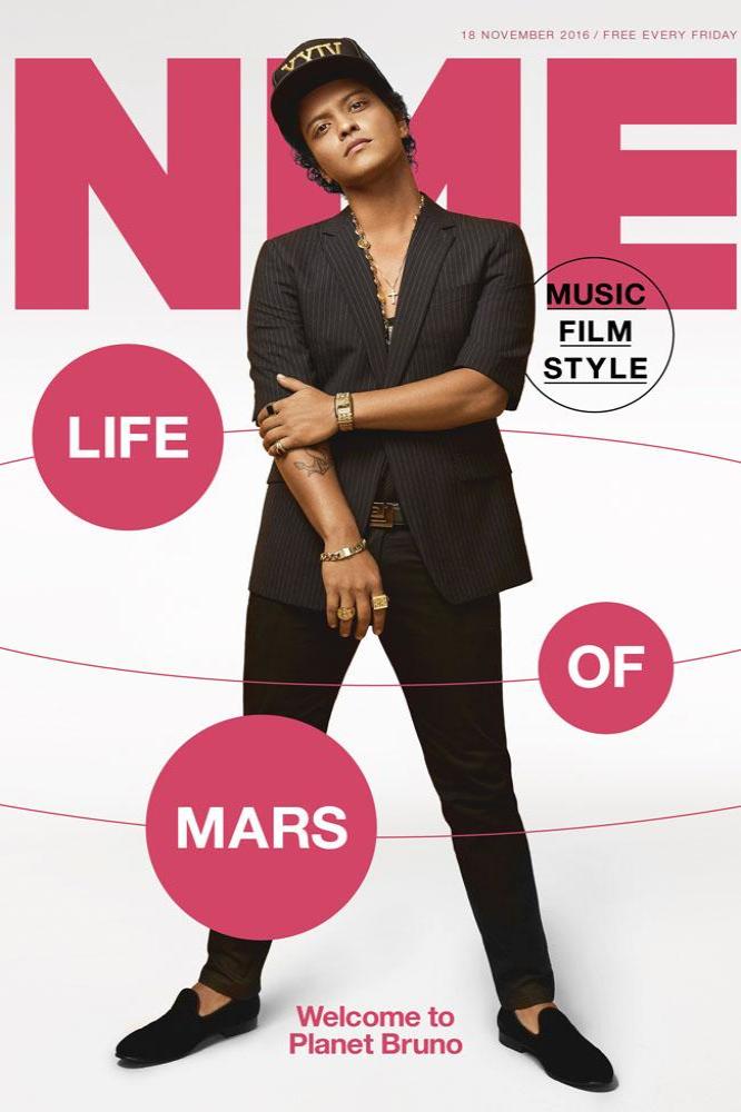 Bruno Mars covers NME magazine 