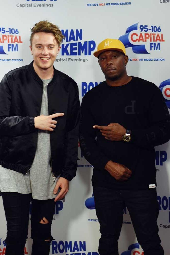 Capital FM's Roman Kemp and Dizzee Rascal 