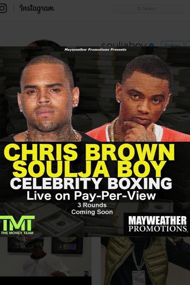 Chris Brown and Soulja Boy will come toe-to-toe in a boxing match in March