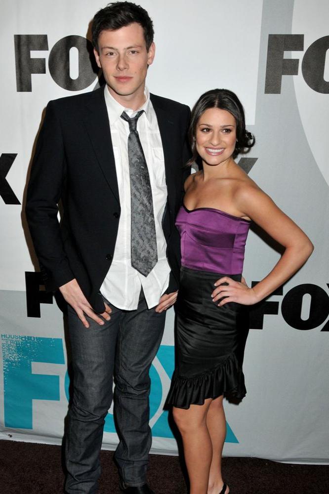 Cory Monteith with Lea Michele 