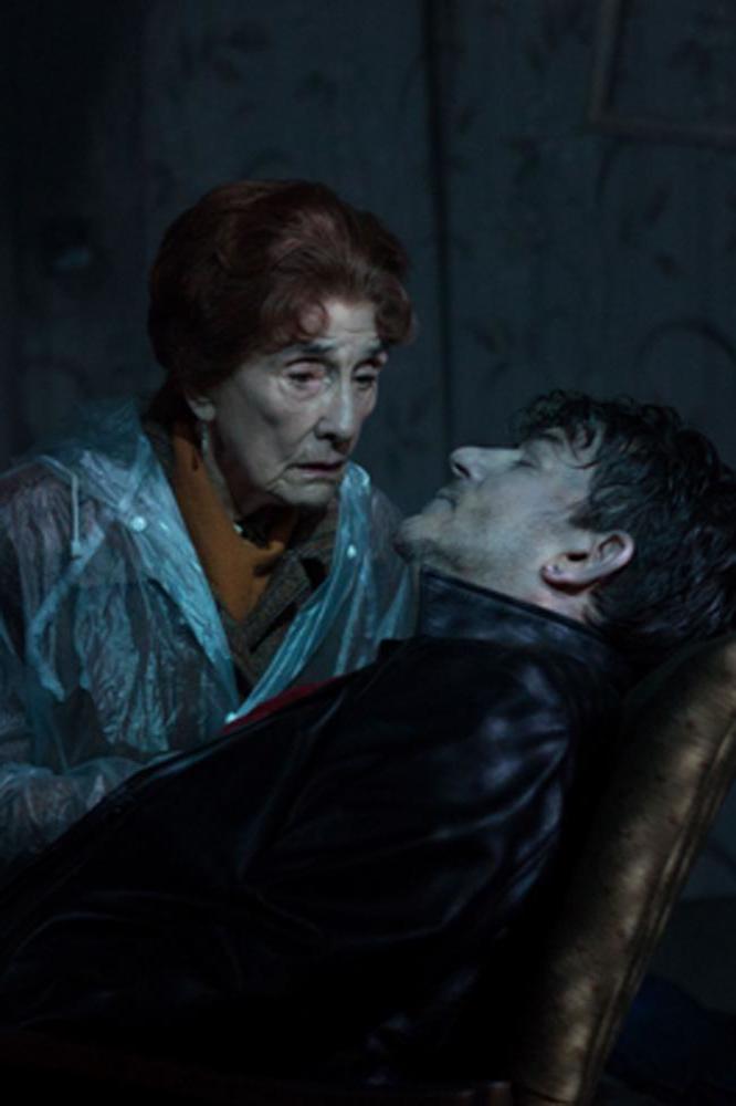 June Brown as Dot Branning with her on-screen son Nick