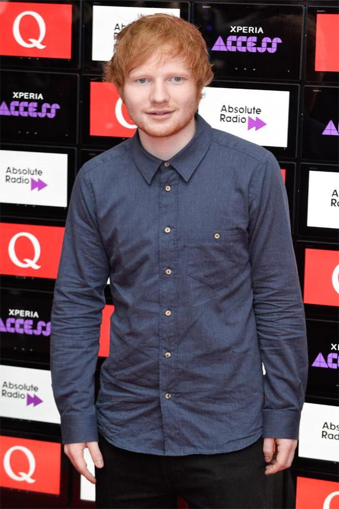 Ed Sheeran at Q Awards