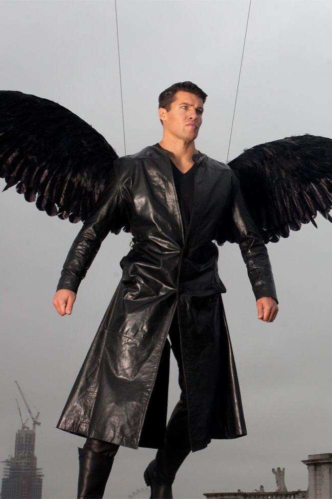 Eight foot angel lands in London