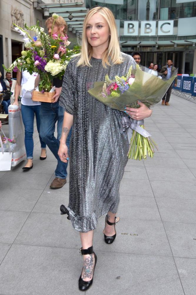 Fearne Cotton leaves the BBC studios after her final show