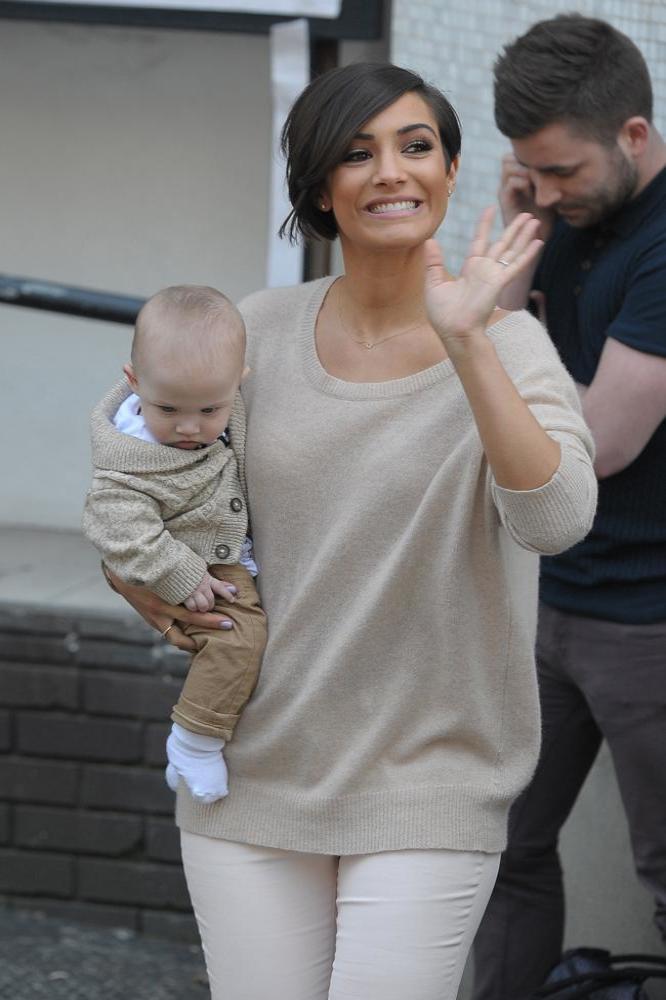 Frankie Sandford and baby Parker