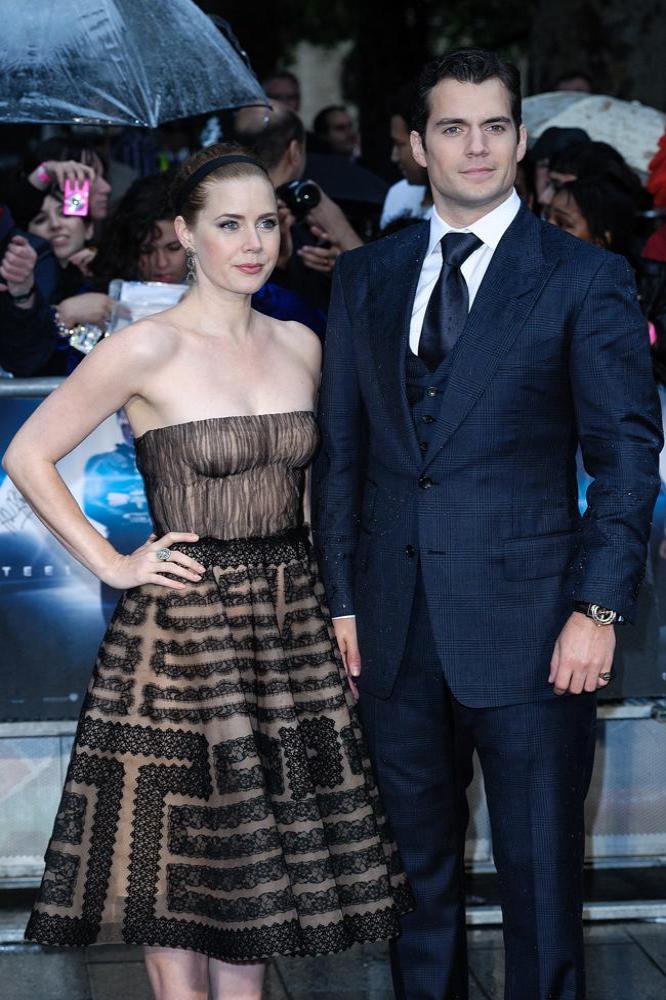 Amy Adams and Henry Cavill both looked handsome