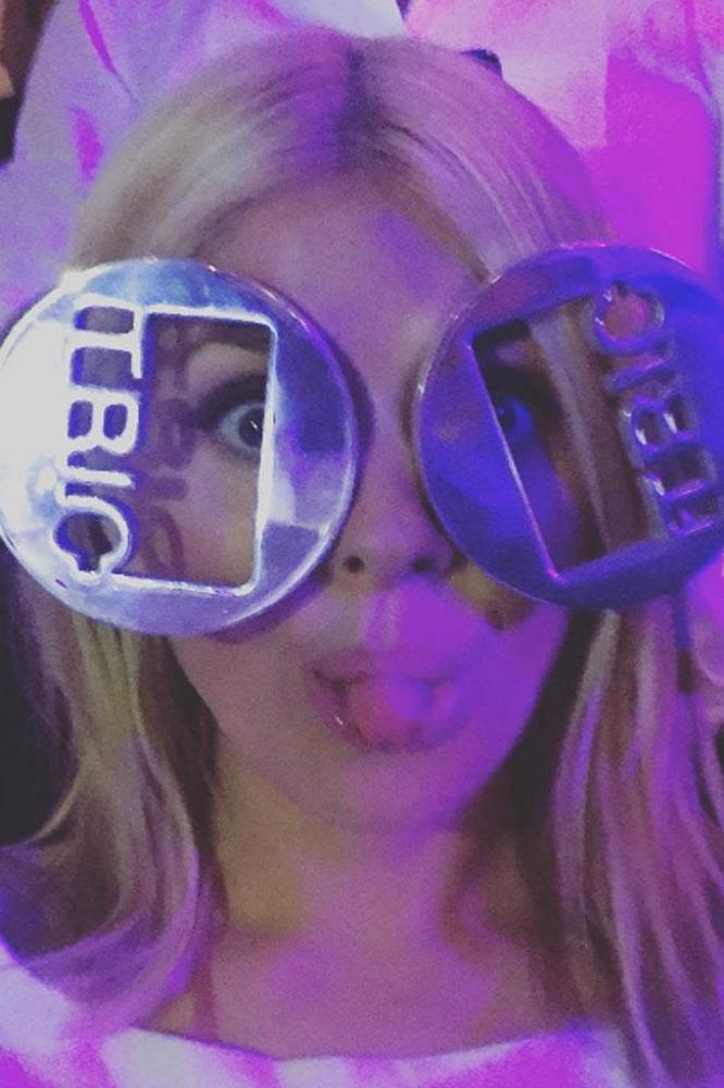 Holly Willoughby celebrating her TRIC Awards wins (c) Instagram