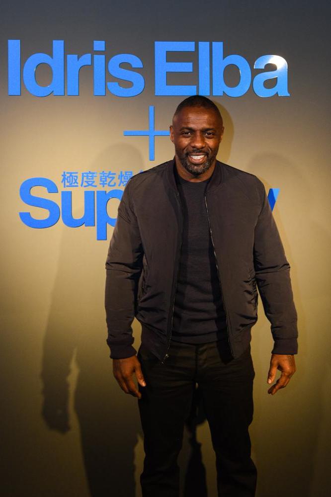 Idis Elba at the launch of his Superdry collection in London last night (26.11.15)