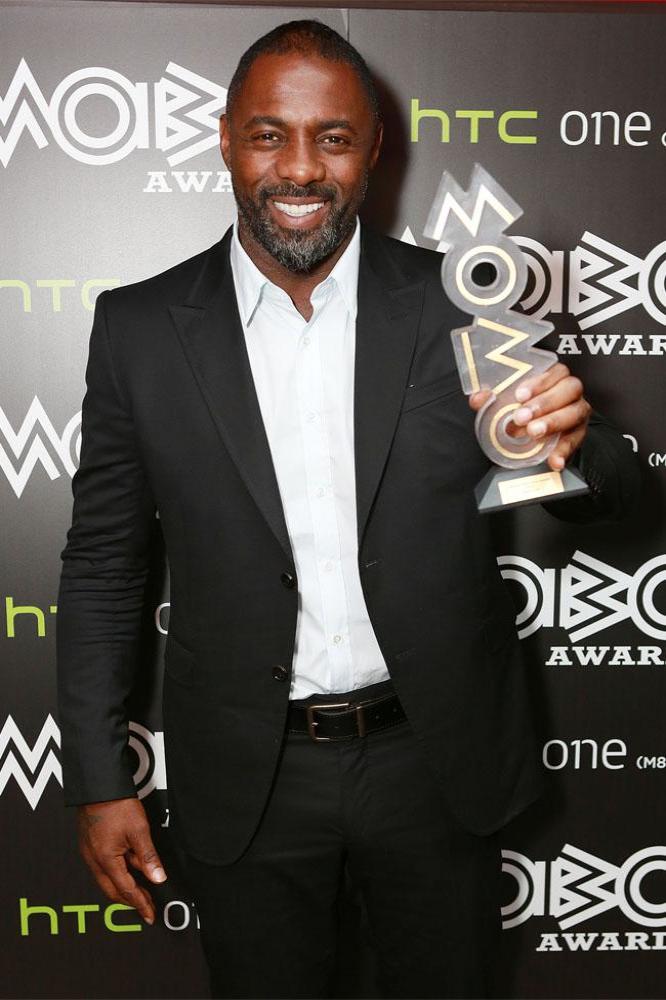 Idris Elba with his MOBO Award