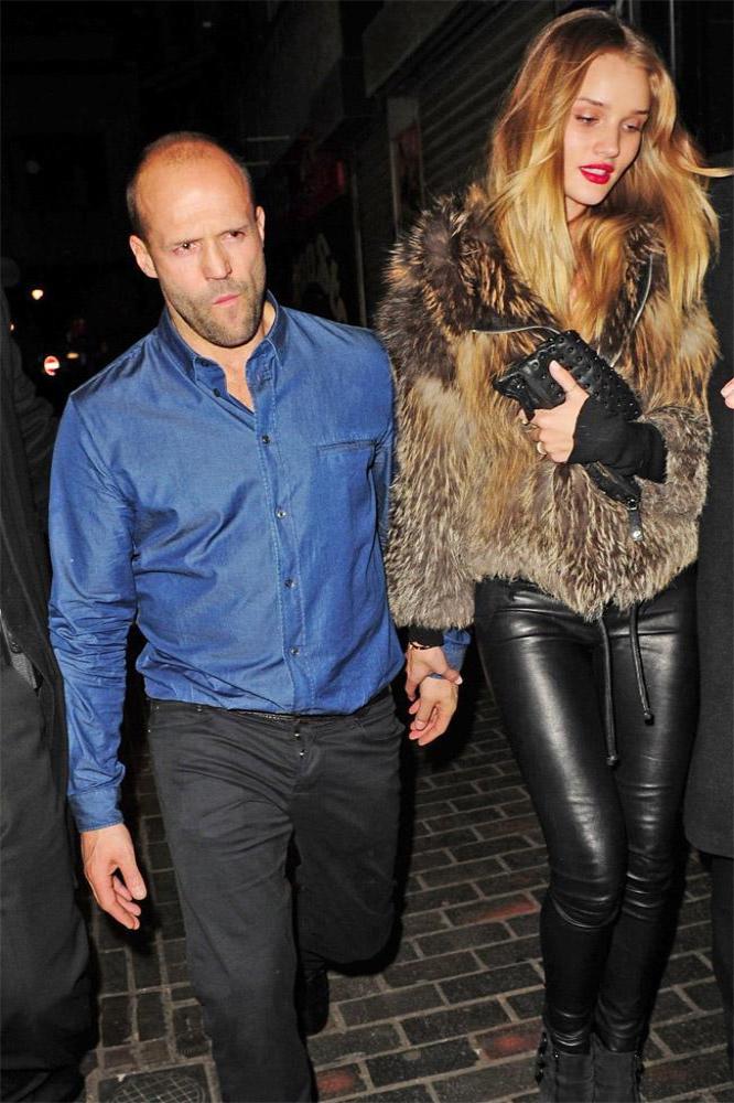 Jasan Statham and Rosie Huntington-Whiteley