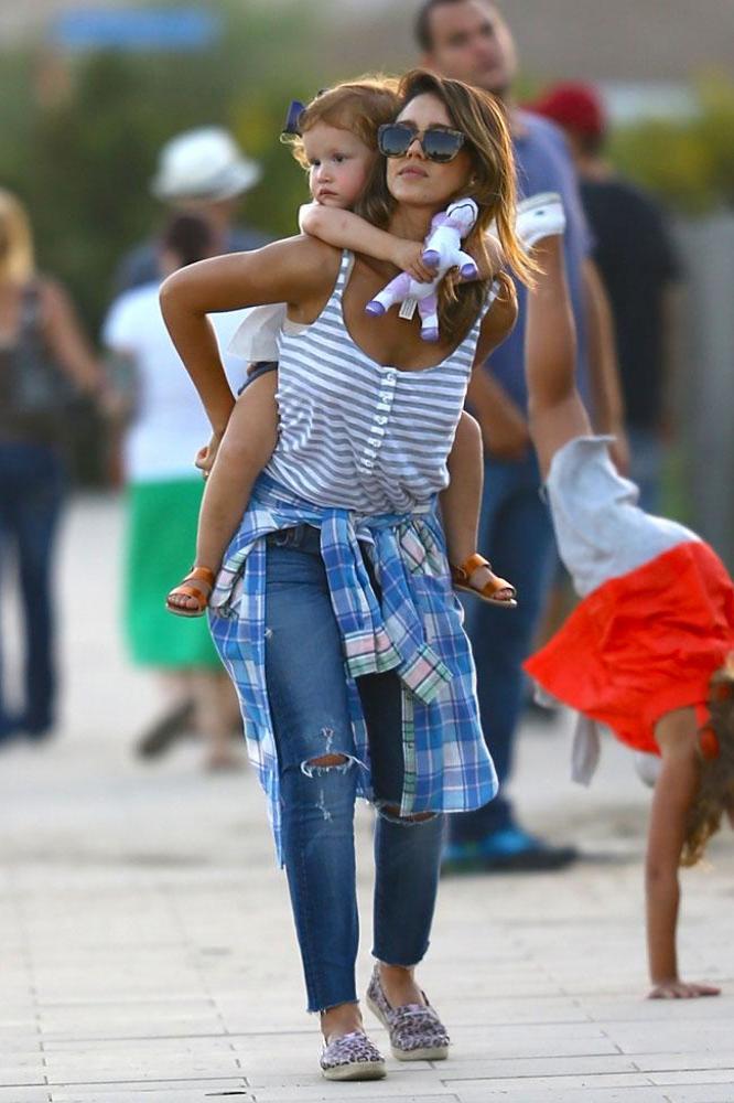 Jessica Alba with daughter Haven