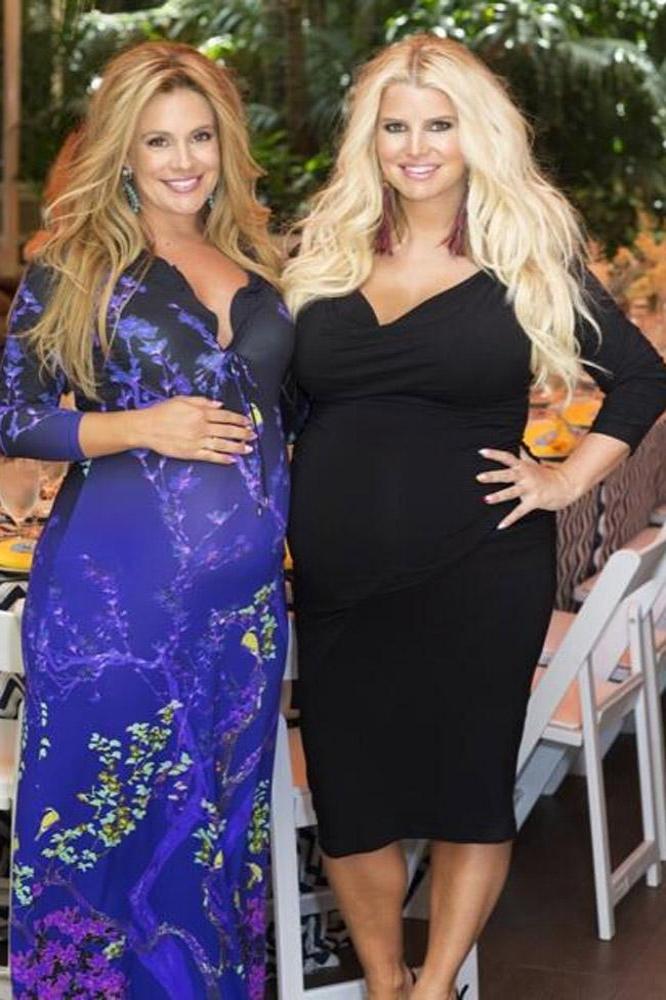 Cacee Cobb with Jessica Simpson at baby shower