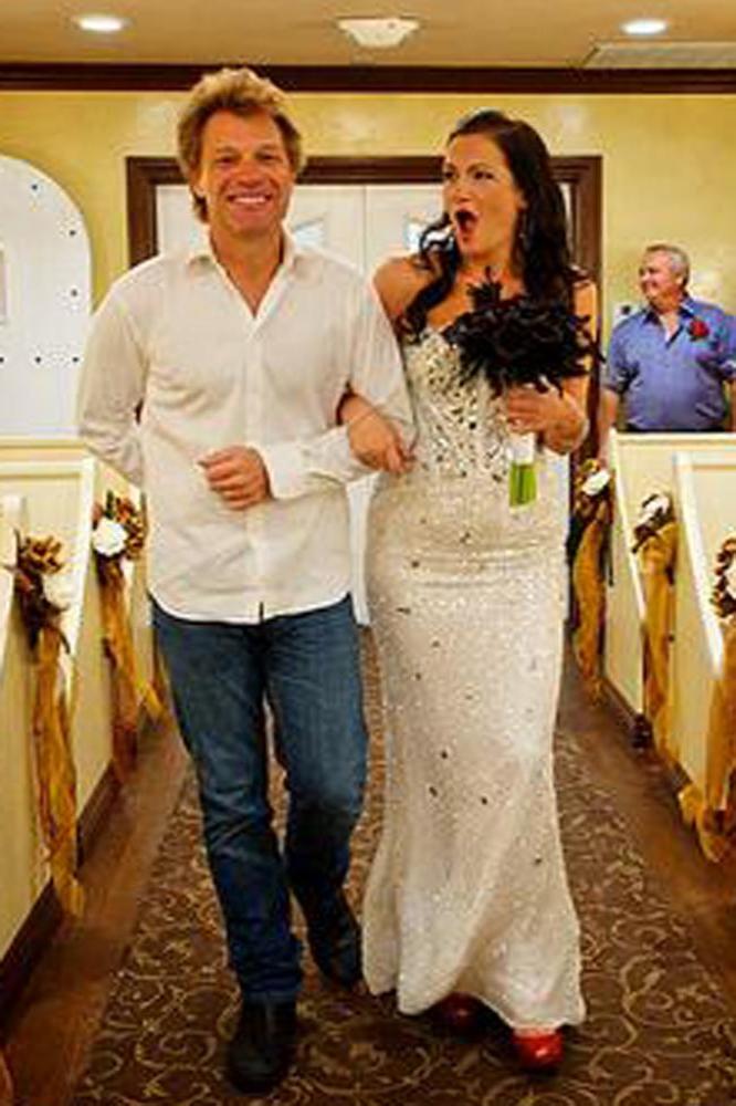 Jon Bon Jovi with bride Branka Delic