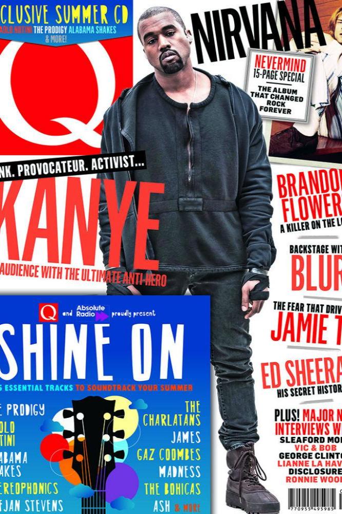 Kanye West on Q cover