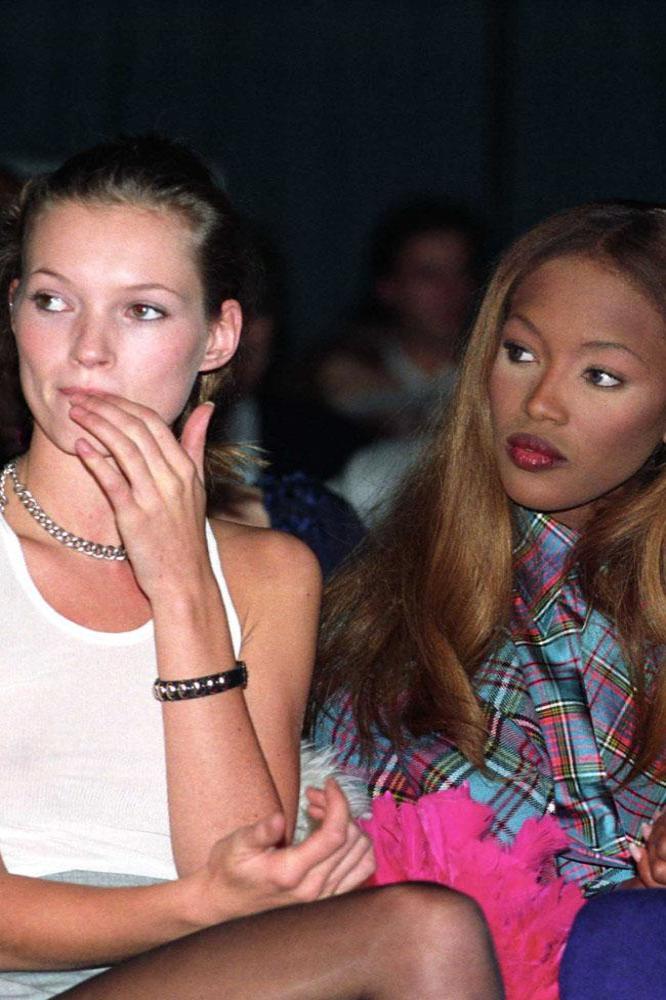 Kate Moss and Naomi Campbell in 1993