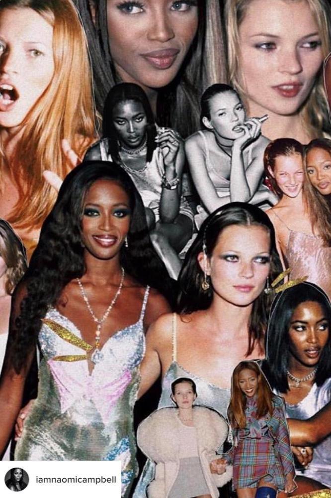 Kate Moss (c) Naomi Campbell's Instagram