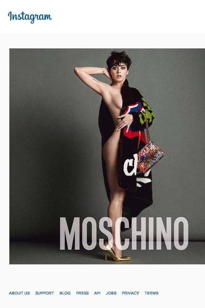 Katy Perry's Moschino pose (c)