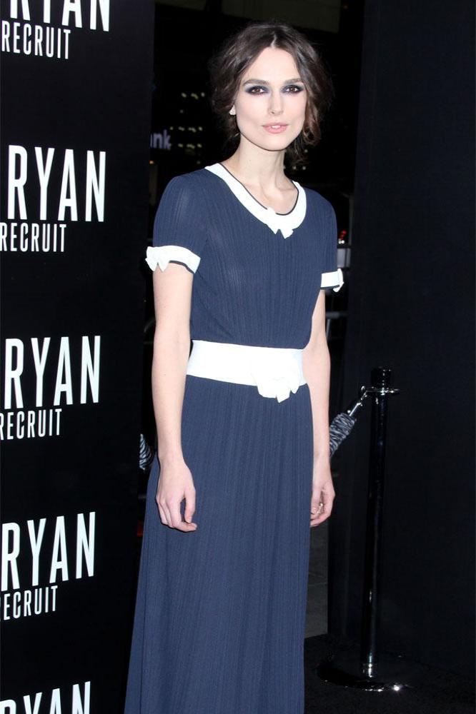 Keira Knightley at the Los Angeles premiere of 'Jack Ryan: Shadow Recruit'