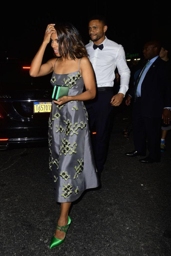 Kerry Washington and husband Nnamdi Asomugha at Met Gala 2015 afterparty