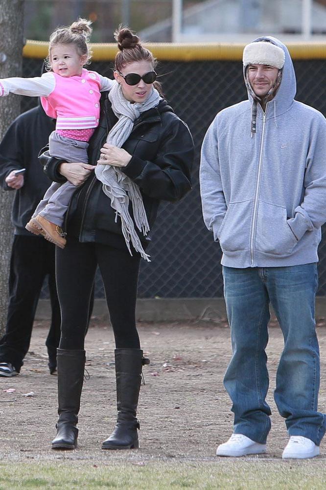 Kevin Federline with Victoria Prince and their daughter Jordan