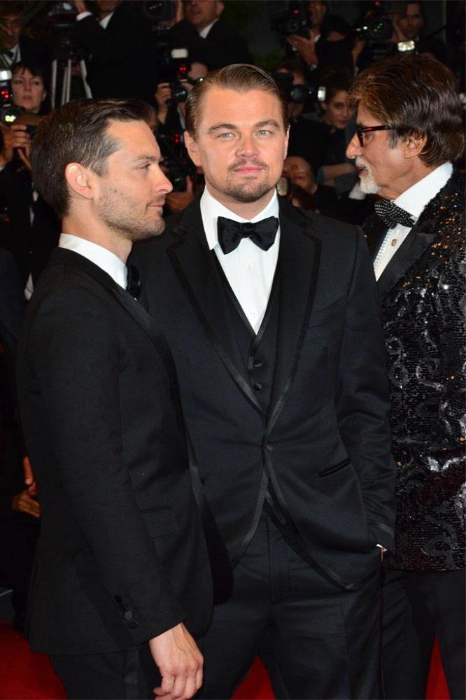 Leonardo DiCaprio and Tobey Maguire at The Great Gatsby premiere in Cannes