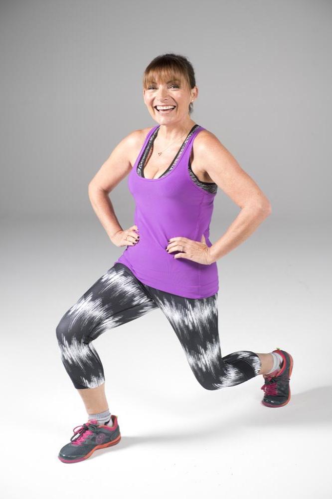 Lorraine Kelly at the Amazon.co.uk fitness class for 'Brand New You' fitness DVD