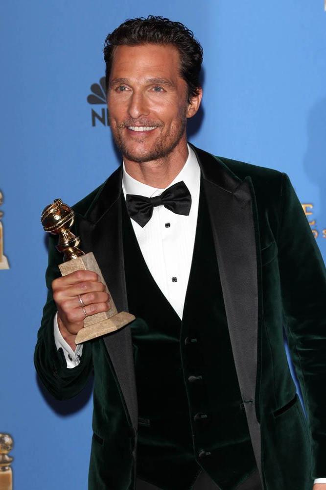 Matthew McConaughey at Golden Globes